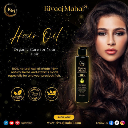 Rivaaj Mahal Hair Oil - 100% Natural & Organic