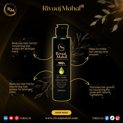 Rivaaj Mahal Hair Oil - 100% Natural & Organic
